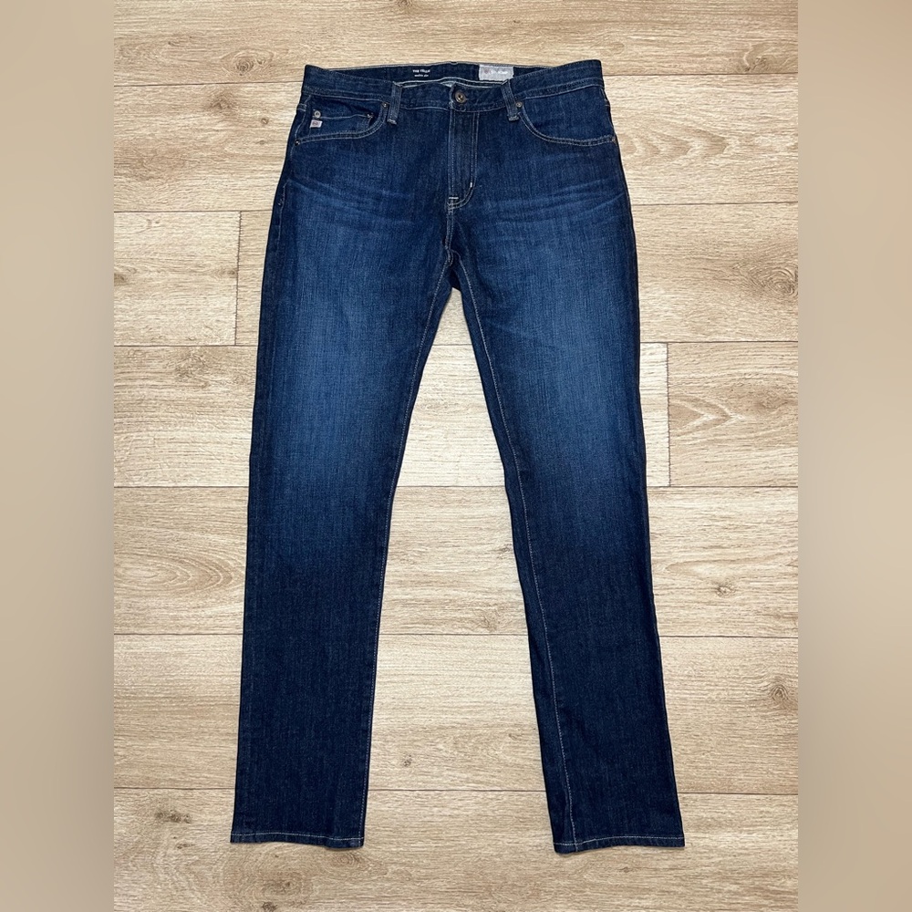 AG Adriano Goldschmied Tellis Modern Slim Jeans 34x34 Blue Dark Wash 1783FXDARBK